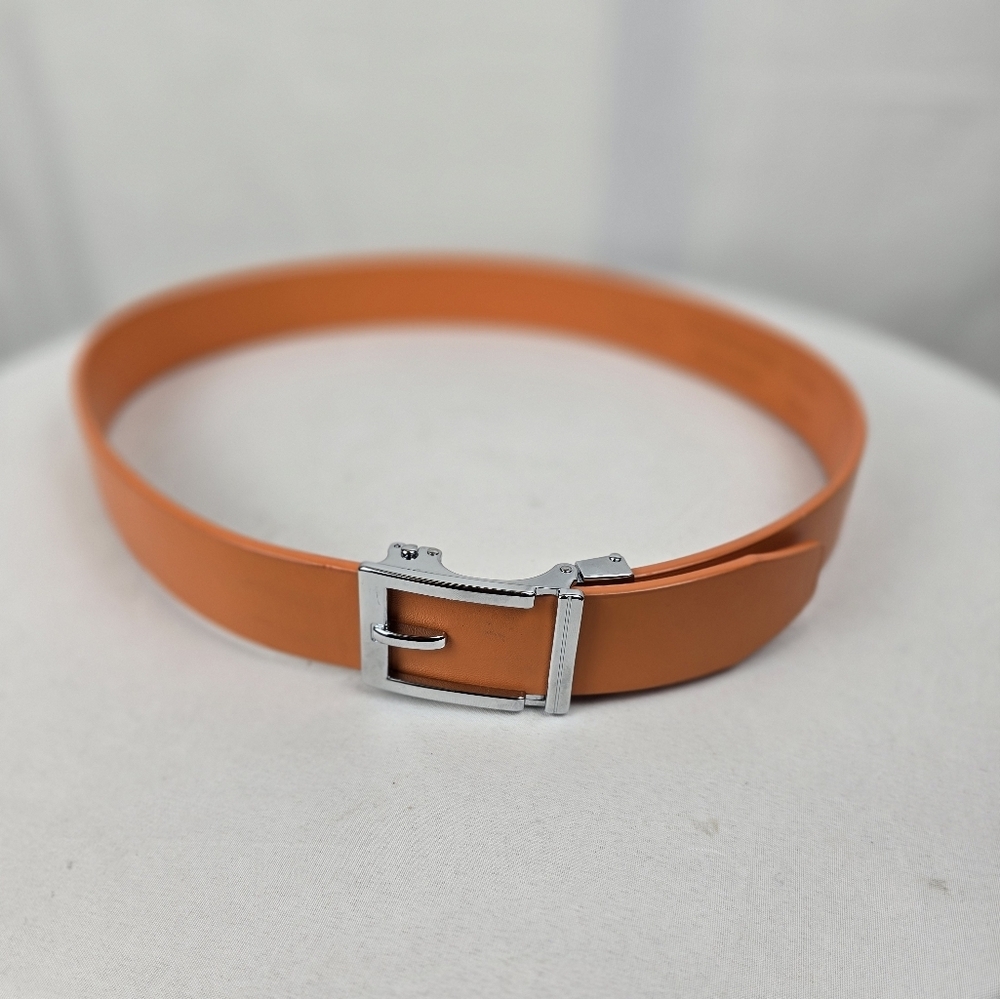 Gelante Orange Women's Leather Belt Fits Sz 28 To 44